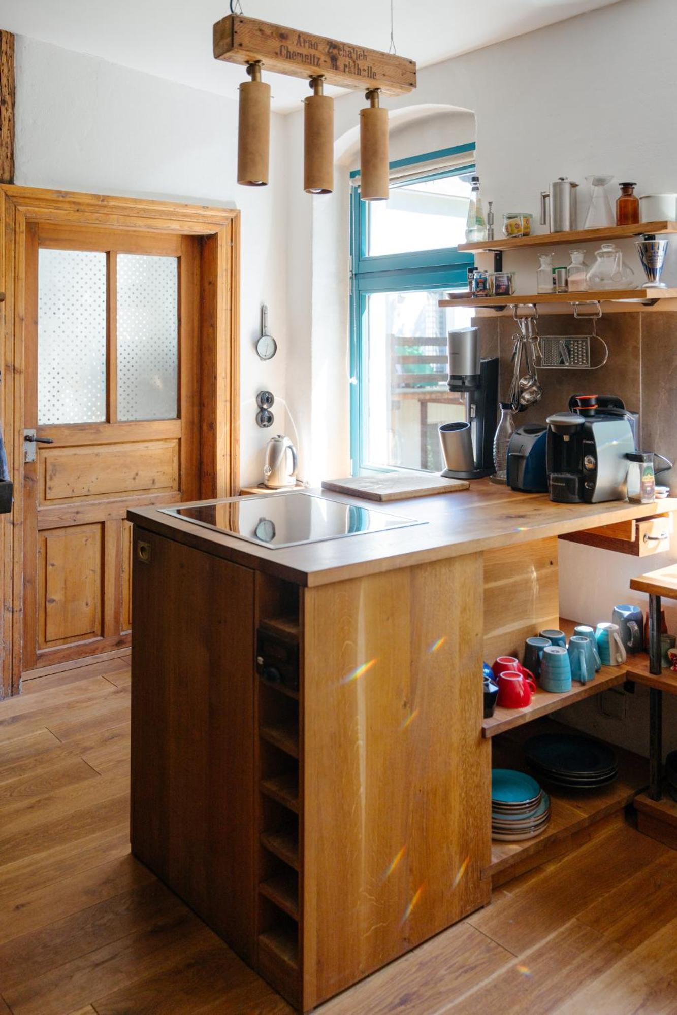 The Upholstery Tinyhouse Deluxe Eco Chalet Kreativ Citynah Chemnitz Exteriör bild